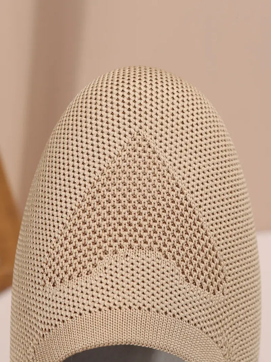 CloudEase | נעלי בובה סרוגות לנשים